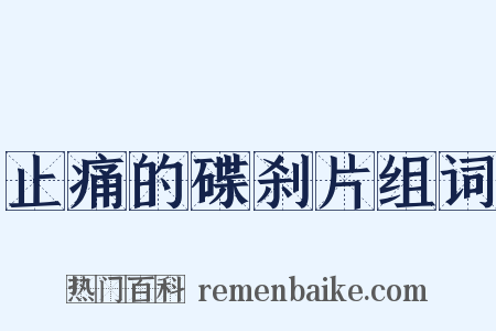 止痛的碟刹片组词是什么意思的图片